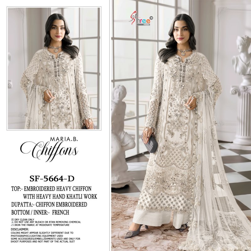 Sf 5664 A To D By Shree Chiffon Pakistani Suits 